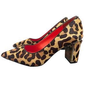 Alfani  Step N' Flex Jensonn Block-Heel Pumps Haircalf Leopard Print NEW Size 5